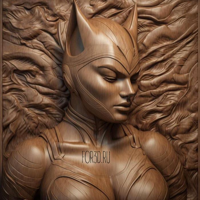 Catwoman DC Universe 2 stl model for CNC